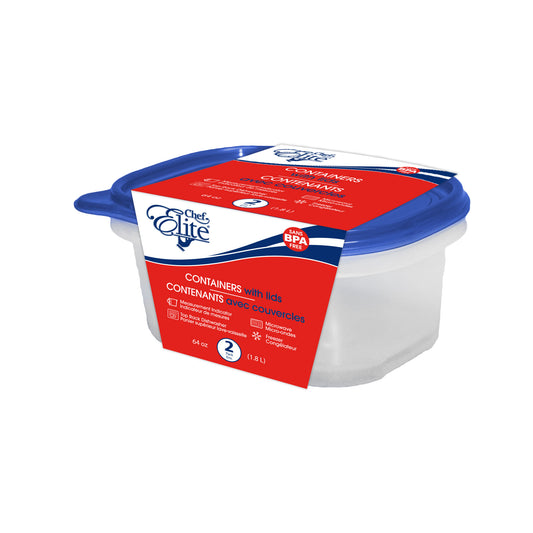 Contenants alimentaires - Plastic Container 1.8L (2pk)