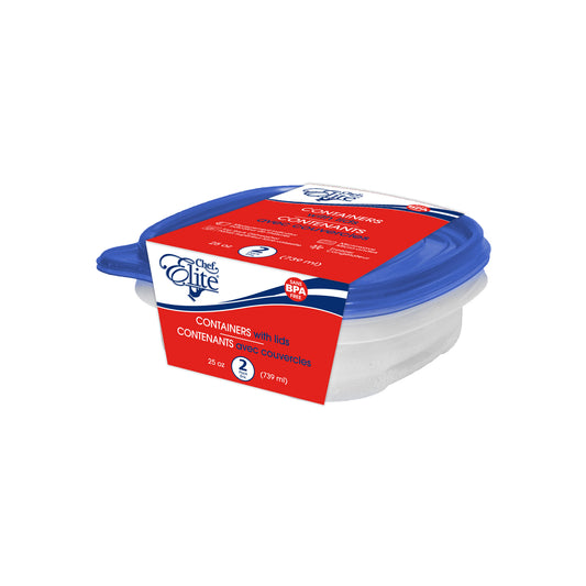 Contenants alimentaires - Plastic Container 739ml (2pack)
